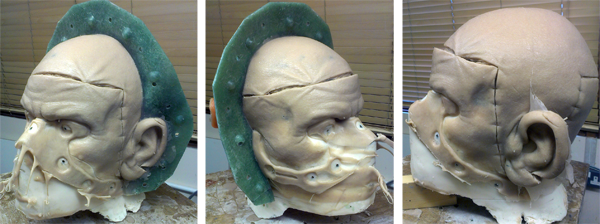 Silicone head in mould