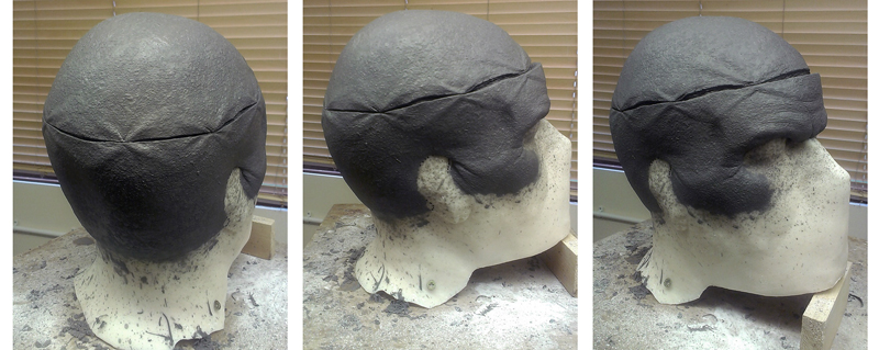 Three more views of the head sculpt