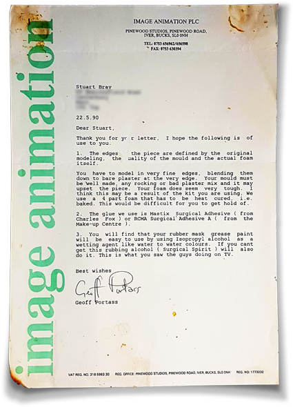 Letter from IA 1990